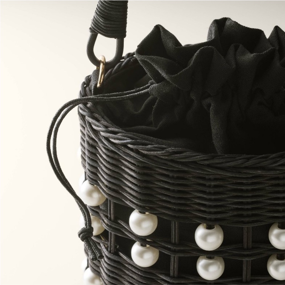Kate Spade New York x Target Pearl Embellished Basket Bucket Bag - Picture 4 of 6